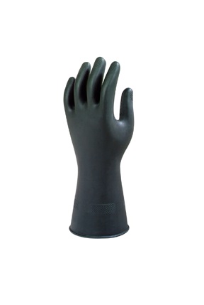 MARIGOLD SVART LATEX HEAVY WEIGHT 8½ LARGE