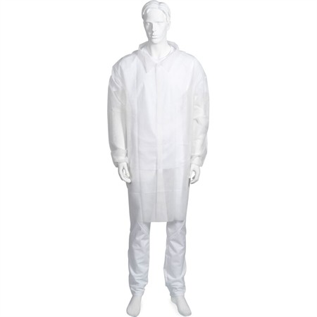 BESÖKSROCK NON-WOVEN VIT STL L/XL